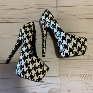 Houndstooth Print Heels from Charlotte Russe